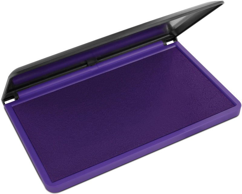 MaxMark Large Premium Purple Ink Stamp Pad - 3.5" x 6.25" - Quality Felt Pad - Image 1